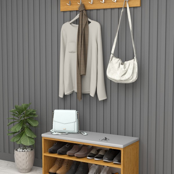 Asra Trend Puflu Ayakkabılık ve Askılık A-34 Asra Trend Puflu Ayakkabılık ve Askılık A-34