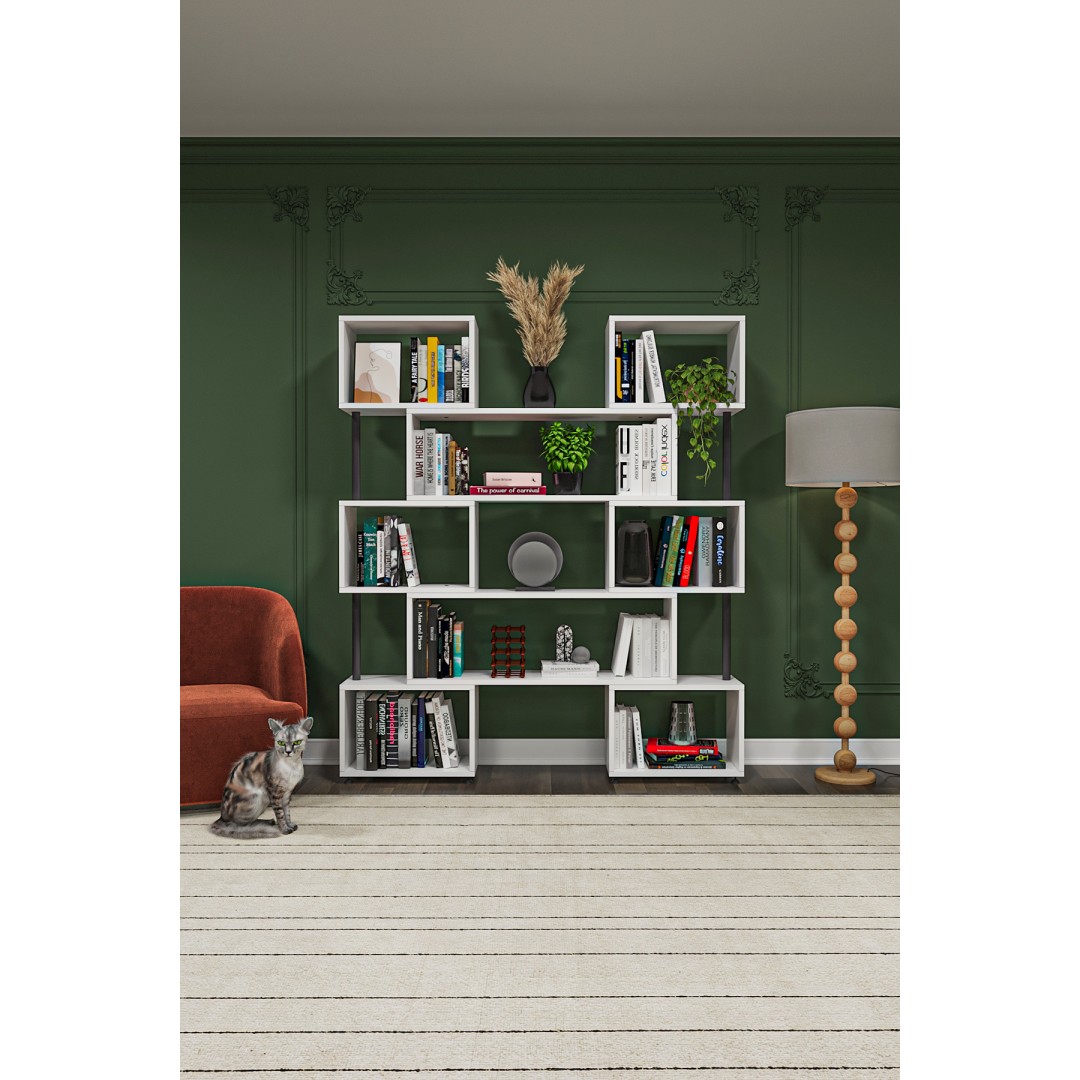 asratrend DK-02 Dekoratif Modern Kitaplık – Duvar/Köşe Modüler Şık Tasarım, Salon & Ofis Kitaplığı asratrend DK-02 Dekoratif Modern Kitaplık – Duvar/Köşe Modüler Şık Tasarım, Salon & Ofis Kitaplığı