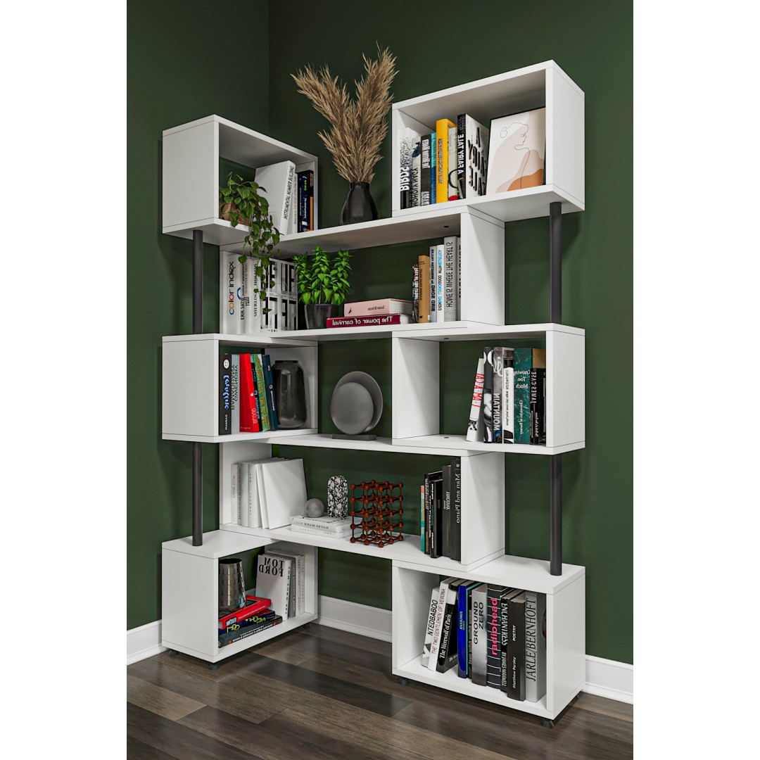 asratrend DK-02 Dekoratif Modern Kitaplık – Duvar/Köşe Modüler Şık Tasarım, Salon & Ofis Kitaplığı asratrend DK-02 Dekoratif Modern Kitaplık – Duvar/Köşe Modüler Şık Tasarım, Salon & Ofis Kitaplığı
