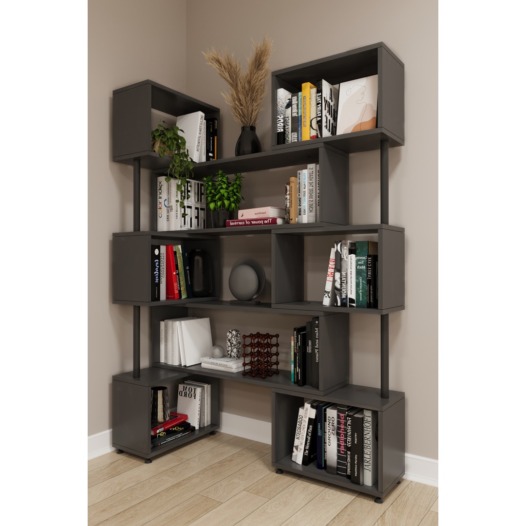 asratrend DK-02 Dekoratif Modern Kitaplık – Duvar/Köşe Modüler Şık Tasarım, Salon & Ofis Kitaplığı asratrend DK-02 Dekoratif Modern Kitaplık – Duvar/Köşe Modüler Şık Tasarım, Salon & Ofis Kitaplığı