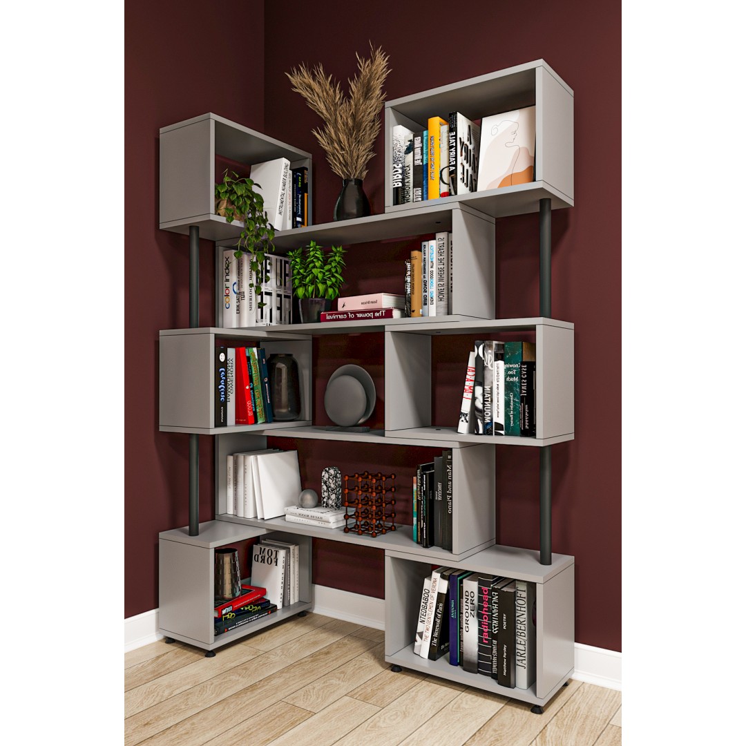 asratrend DK-02 Dekoratif Modern Kitaplık – Duvar/Köşe Modüler Şık Tasarım, Salon & Ofis Kitaplığı asratrend DK-02 Dekoratif Modern Kitaplık – Duvar/Köşe Modüler Şık Tasarım, Salon & Ofis Kitaplığı