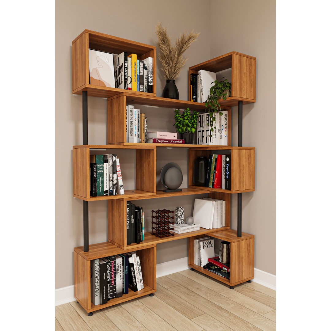 asratrend DK-02 Dekoratif Modern Kitaplık – Duvar/Köşe Modüler Şık Tasarım, Salon & Ofis Kitaplığı asratrend DK-02 Dekoratif Modern Kitaplık – Duvar/Köşe Modüler Şık Tasarım, Salon & Ofis Kitaplığı