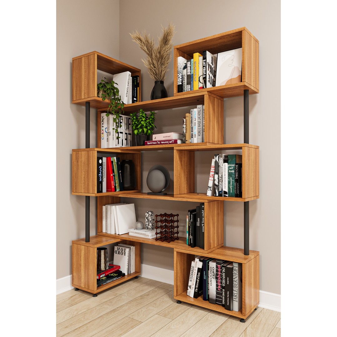 asratrend DK-02 Dekoratif Modern Kitaplık – Duvar/Köşe Modüler Şık Tasarım, Salon & Ofis Kitaplığı asratrend DK-02 Dekoratif Modern Kitaplık – Duvar/Köşe Modüler Şık Tasarım, Salon & Ofis Kitaplığı