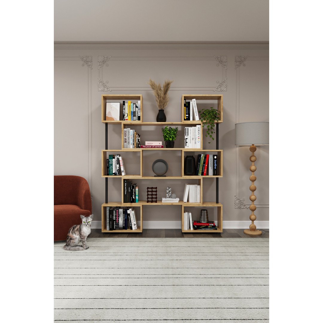 asratrend DK-02 Dekoratif Modern Kitaplık – Duvar/Köşe Modüler Şık Tasarım, Salon & Ofis Kitaplığı asratrend DK-02 Dekoratif Modern Kitaplık – Duvar/Köşe Modüler Şık Tasarım, Salon & Ofis Kitaplığı