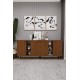 Geniş Konsol - Modern Büfe Dolap - 4 Kapaklı Şık Tasarım Salon ve Yemek Odası Ünitesi KNSL-05 Geniş Konsol - Modern Büfe Dolap - 4 Kapaklı Şık Tasarım Salon ve Yemek Odası Ünitesi KNSL-05