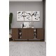 Geniş Konsol - Modern Büfe Dolap - 4 Kapaklı Şık Tasarım Salon ve Yemek Odası Ünitesi KNSL-05 Geniş Konsol - Modern Büfe Dolap - 4 Kapaklı Şık Tasarım Salon ve Yemek Odası Ünitesi KNSL-05