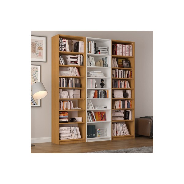 Beyaz & Afrika Ceviz Kitaplık K-30 Beyaz & Afrika Ceviz Kitaplık K-30