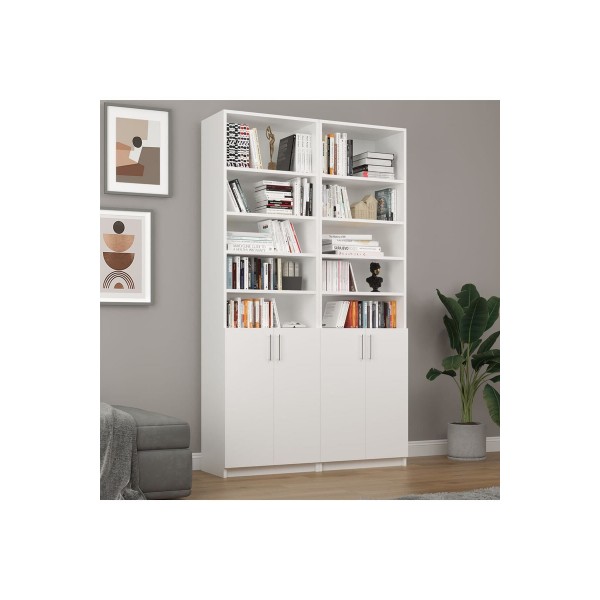 Asra Trend %100 MDFLAM Beyaz Kapaklı Kitaplık K-39 Asra Trend %100 MDFLAM Beyaz Kapaklı Kitaplık K-39