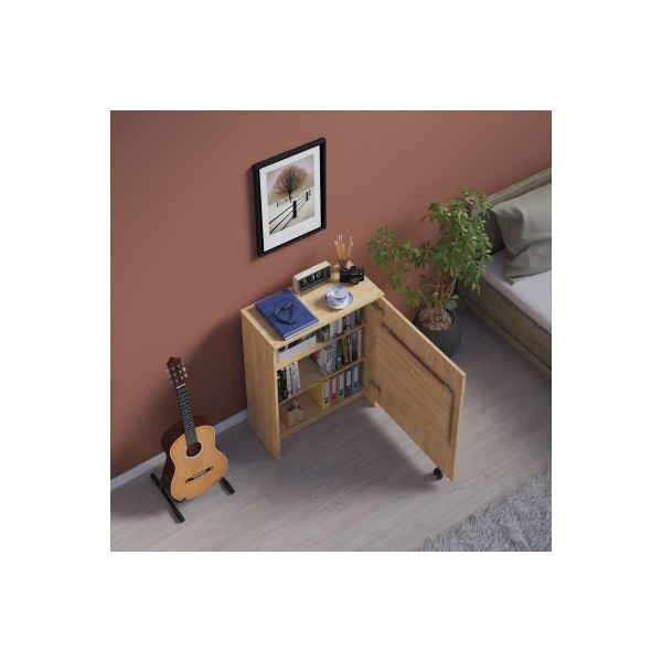 Çalışma Odası Fonksiyonel Kitaplık + Katlanır Masa MD002 Çalışma Odası Fonksiyonel Kitaplık + Katlanır Masa MD002