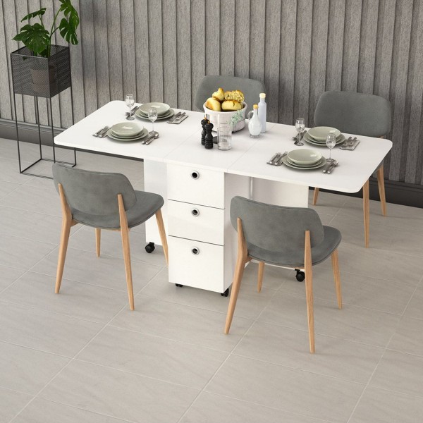 Asra Trend %100 MDF Katlanır Mutfak Yemek Çalışma Masası KM-100 Asra Trend %100 MDF Katlanır Mutfak Yemek Çalışma Masası KM-100