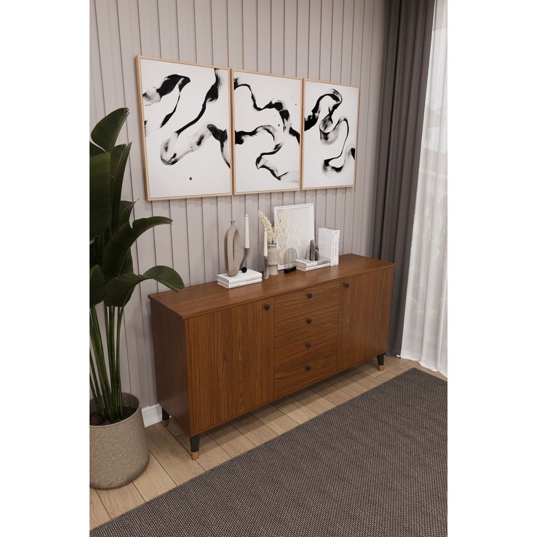 4 Çekmeceli Kapaklı Modern Konsol - Depolama Dolabı Şık TV Ünitesi Salon ve Yemek Odası KNSL-04 4 Çekmeceli Kapaklı Modern Konsol - Depolama Dolabı Şık TV Ünitesi Salon ve Yemek Odası KNSL-04