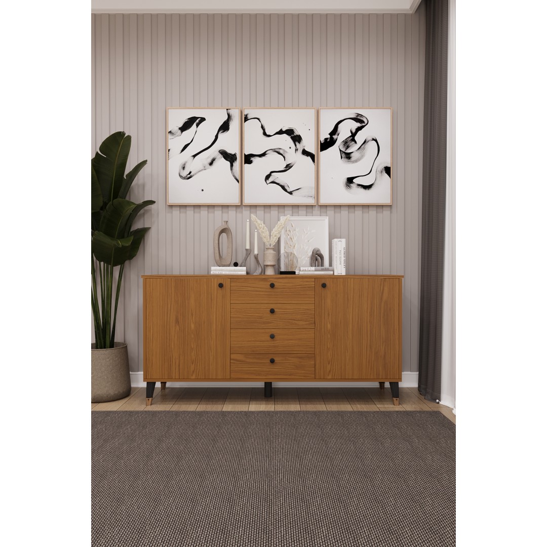 4 Çekmeceli Kapaklı Modern Konsol - Depolama Dolabı Şık TV Ünitesi Salon ve Yemek Odası KNSL-04 4 Çekmeceli Kapaklı Modern Konsol - Depolama Dolabı Şık TV Ünitesi Salon ve Yemek Odası KNSL-04