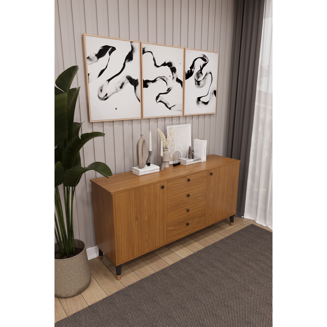 4 Çekmeceli Kapaklı Modern Konsol - Depolama Dolabı Şık TV Ünitesi Salon ve Yemek Odası KNSL-04 4 Çekmeceli Kapaklı Modern Konsol - Depolama Dolabı Şık TV Ünitesi Salon ve Yemek Odası KNSL-04