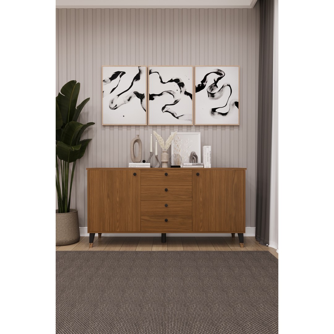 4 Çekmeceli Kapaklı Modern Konsol - Depolama Dolabı Şık TV Ünitesi Salon ve Yemek Odası KNSL-04 4 Çekmeceli Kapaklı Modern Konsol - Depolama Dolabı Şık TV Ünitesi Salon ve Yemek Odası KNSL-04