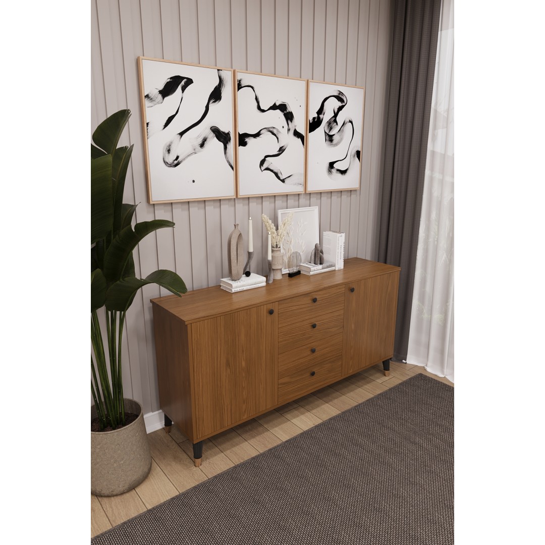 4 Çekmeceli Kapaklı Modern Konsol - Depolama Dolabı Şık TV Ünitesi Salon ve Yemek Odası KNSL-04 4 Çekmeceli Kapaklı Modern Konsol - Depolama Dolabı Şık TV Ünitesi Salon ve Yemek Odası KNSL-04