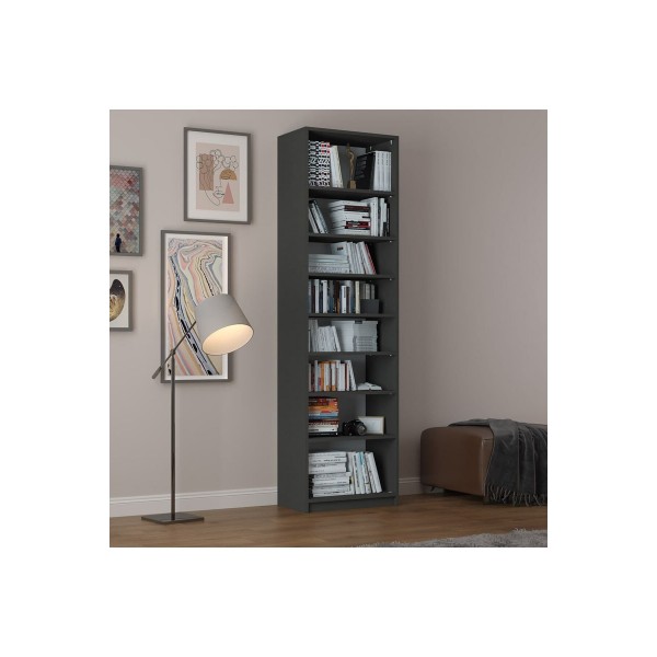 Asra Trend %100 MDFLAM Koyu Gri Kitaplık K-08 Asra Trend %100 MDFLAM Koyu Gri Kitaplık K-08