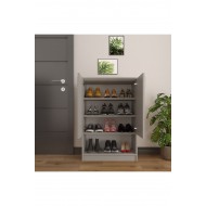 Asra Trend %100 MDFLAM Kül Gri Ayakkabılık A-03