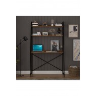 METAL KİTAPLIKLI ÇALIŞMA MASASI