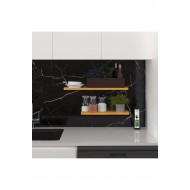 Modern Organizer Düzenleyici Dekoratif 2'li Kitaplık Banyo Mutfak Duvar Rafı