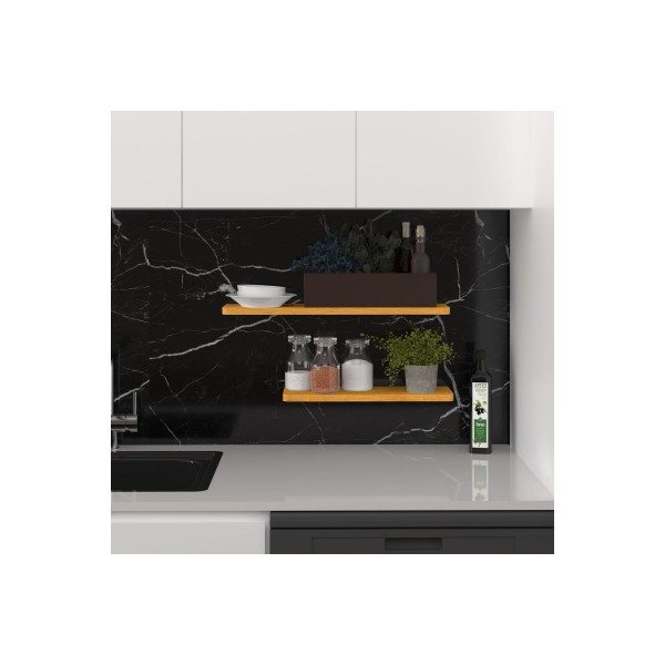 Modern Organizer Düzenleyici Dekoratif 2'li Kitaplık Banyo Mutfak Duvar Rafı