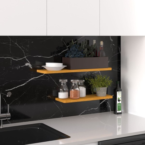 Modern Organizer Düzenleyici Dekoratif 2'li Kitaplık Banyo Mutfak Duvar Rafı Modern Organizer Düzenleyici Dekoratif 2'li Kitaplık Banyo Mutfak Duvar Rafı