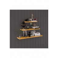 Modern Organizer Düzenleyici Dekoratif Kitaplık Banyo Mutfak 3'lü Duvarrafı