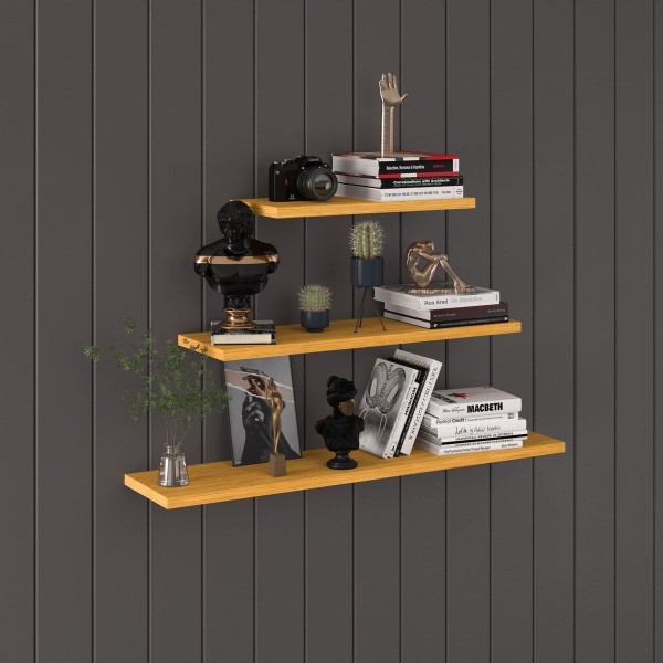 Modern Organizer Düzenleyici Dekoratif Kitaplık Banyo Mutfak 3'lü Duvarrafı Modern Organizer Düzenleyici Dekoratif Kitaplık Banyo Mutfak 3'lü Duvarrafı