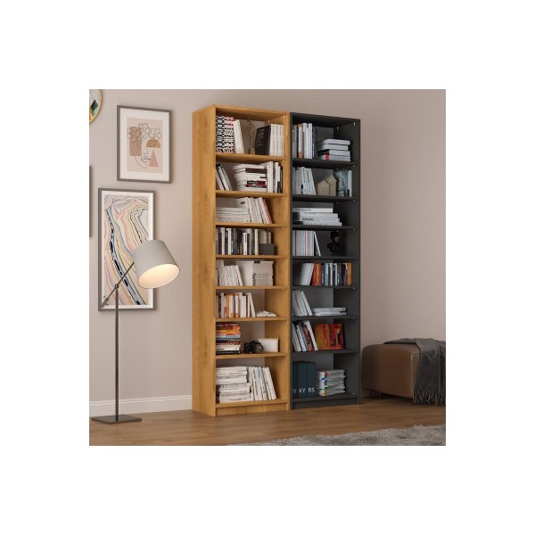 Petra & Koyu Gri Kitaplık K-18 Petra & Koyu Gri Kitaplık K-18