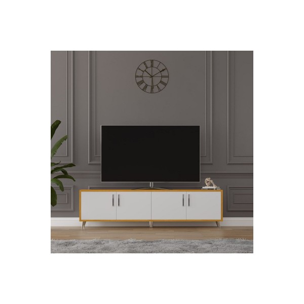 Tv Ünitesi Beyaz &afrika Ceviz T-06 Tv Ünitesi Beyaz &afrika Ceviz T-06