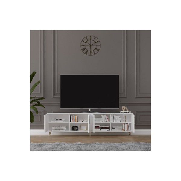 Asra Trend %100 MDFLAM Tv Ünitesi Beyaz T-01 Asra Trend %100 MDFLAM Tv Ünitesi Beyaz T-01