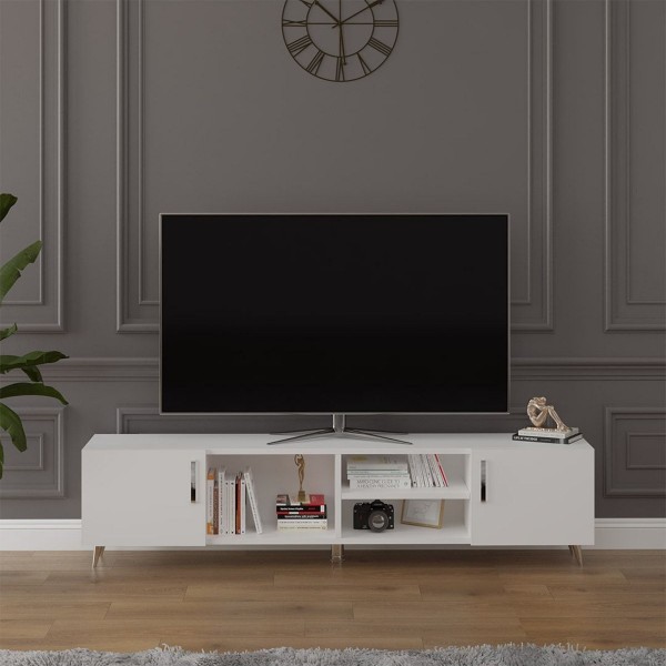 Asra Trend %100 MDFLAM Tv Ünitesi Beyaz T-09 Asra Trend %100 MDFLAM Tv Ünitesi Beyaz T-09