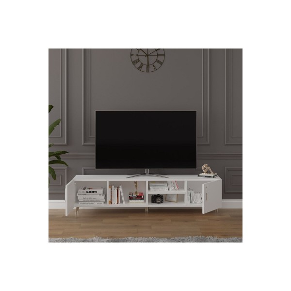 Asra Trend %100 MDFLAM Tv Ünitesi Beyaz T-09 Asra Trend %100 MDFLAM Tv Ünitesi Beyaz T-09