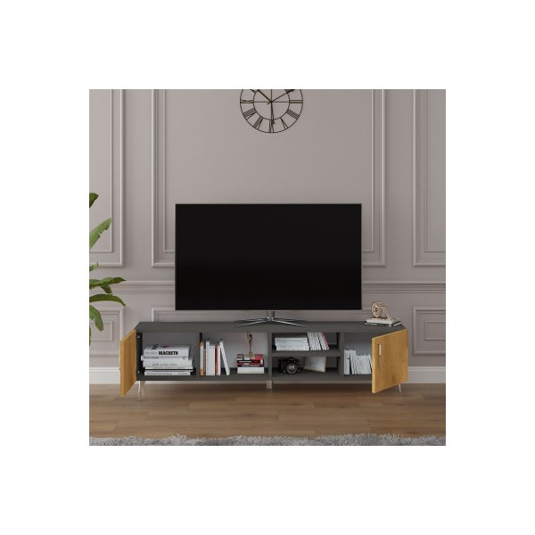 Tv Ünitesi Koyu Gri & Petra T-13 Tv Ünitesi Koyu Gri & Petra T-13