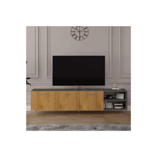 Tv Ünitesi Koyu Gri & Petra T-22 Tv Ünitesi Koyu Gri & Petra T-22