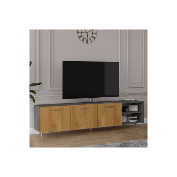 Tv Ünitesi Koyu Gri & Petra T-22 Tv Ünitesi Koyu Gri & Petra T-22
