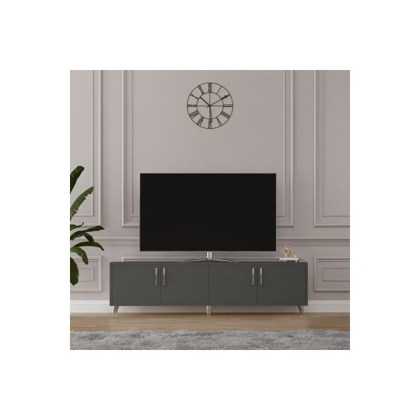 Asra Trend %100 MDFLAM Tv Ünitesi Koyu Gri T-04
