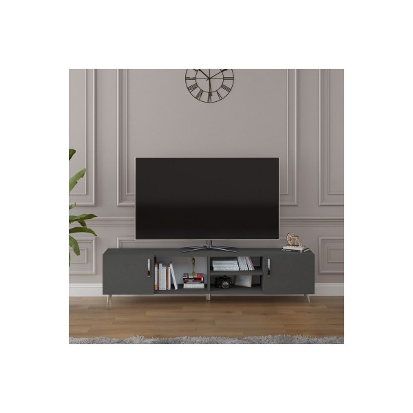 Asra Trend %100 MDFLAM Tv Ünitesi Koyu Gri T-12