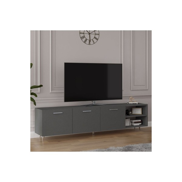 Asra Trend %100 MDFLAM Tv Ünitesi Koyu Gri T-21