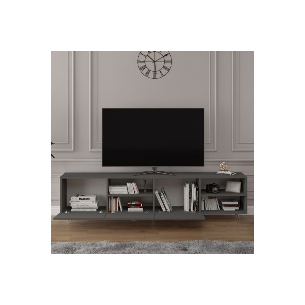 Asra Trend %100 MDFLAM Tv Ünitesi Koyu Gri T-21
