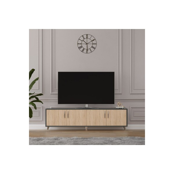 Tv Ünitesi Yıldız Sonoma & Koyu Gri T-07 Tv Ünitesi Yıldız Sonoma & Koyu Gri T-07