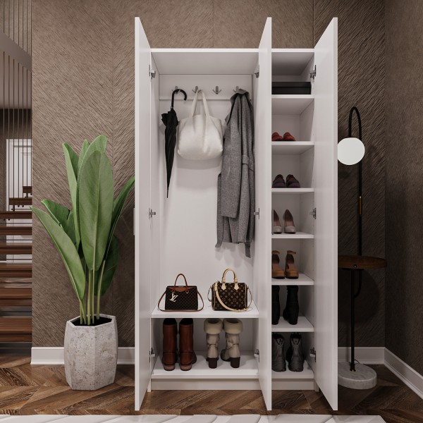 %100 MDFLAM Vestiyer & Portmanto V-07 (90cm) %100 MDFLAM Vestiyer & Portmanto V-07 (90cm)