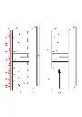 K-33 kitaplık ölçü şeması: 208 cm yükseklik, 60 cm genişlik, 30 cm derinlik; sağda 133 cm raf, 75 cm dolap yüksekliği.