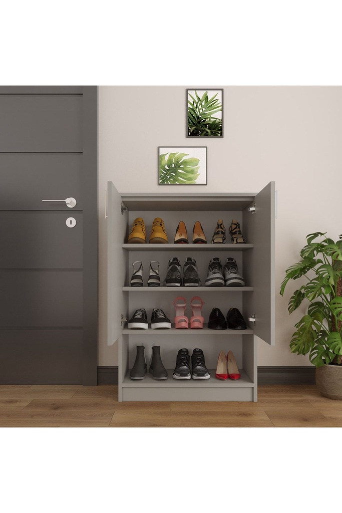 Kül Gri Ayakkabılık %100 MDFLAM A-03 - Görsel 2