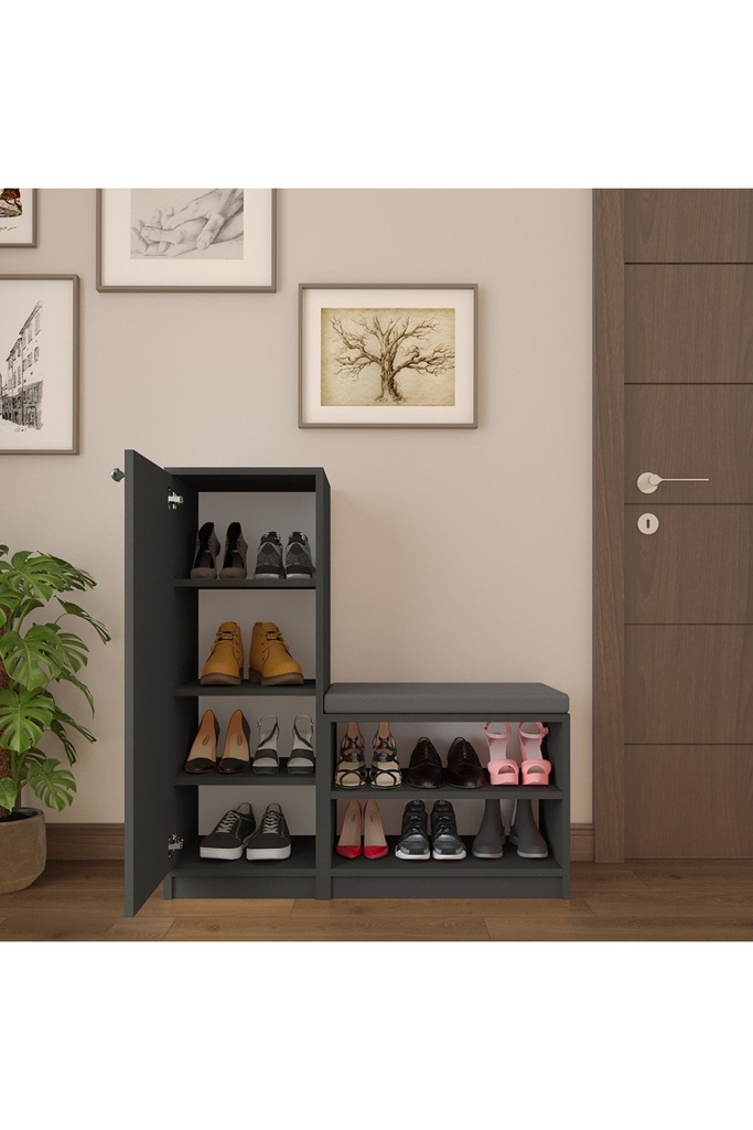 Koyu Gri Ayakkabılık A-18 - Görsel 2