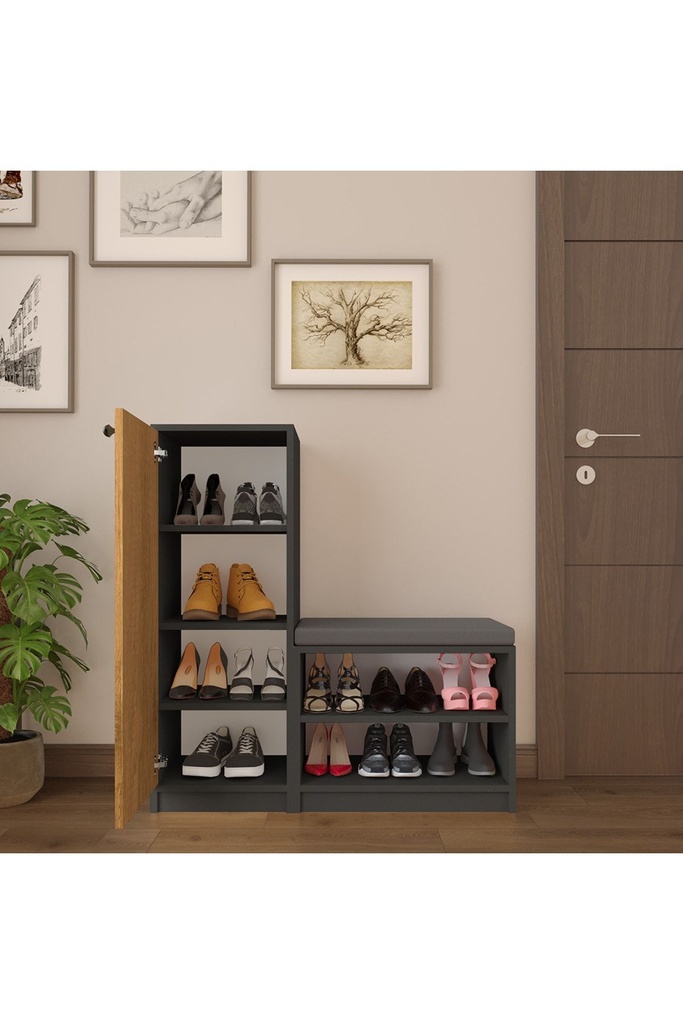 Koyu Gri & Petra Ayakkabılık A-19 - Görsel 2