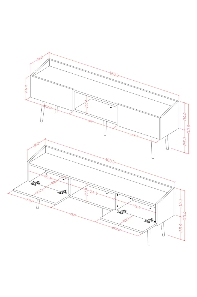 TV ÜNİTESİ T-28 ÖLÇÜLERbeyaz.webp