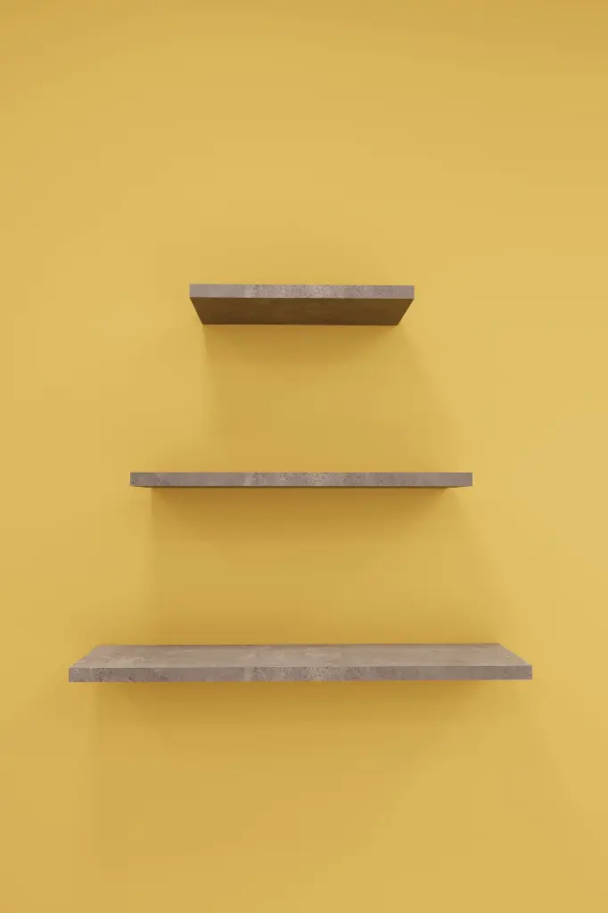 Duvar Rafı 3'lü Set 60 45 30 cm MDF Dekoratif Raf - DRF-02