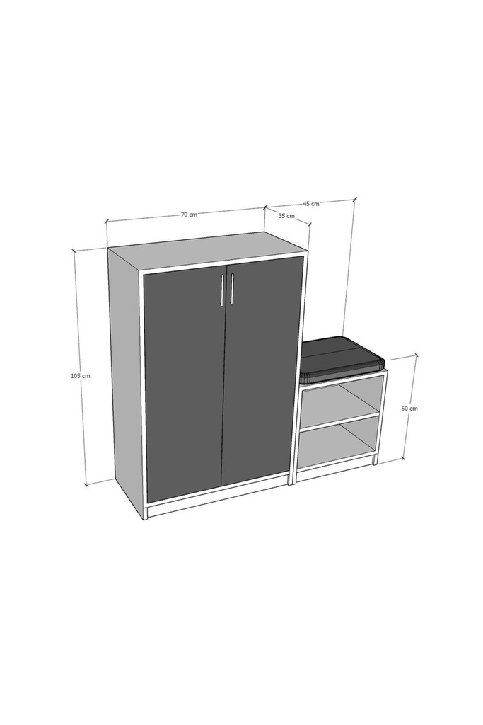 Retro Taş Ayakkabılık A-27  - Görsel 3