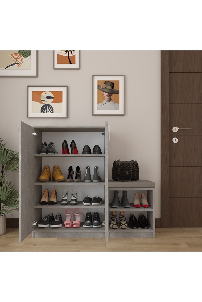 Retro Taş Ayakkabılık A-27  - Görsel 2