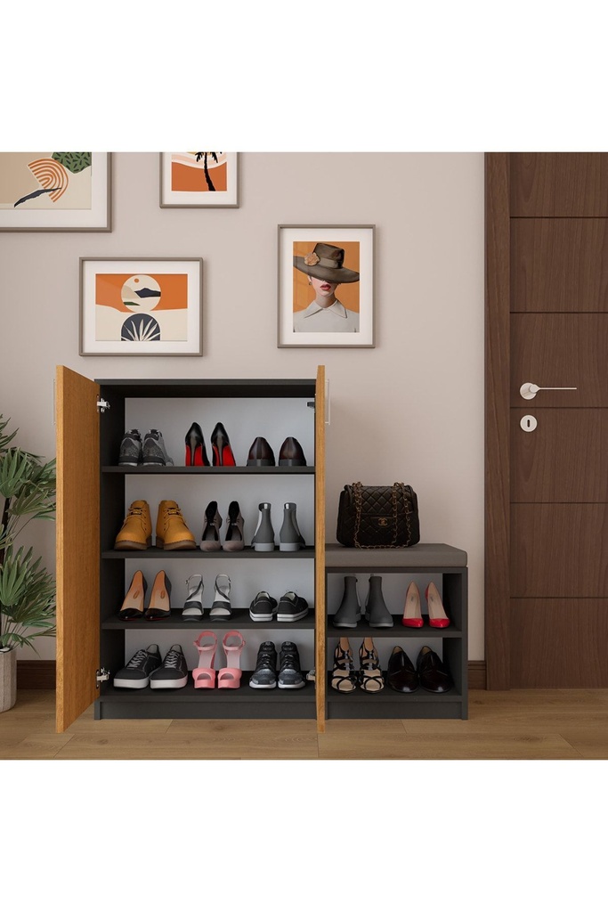 Koyu Gri & Petra Ayakkabılık A-30 - Görsel 2